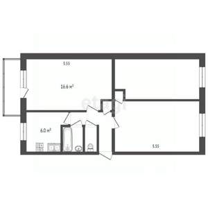 3-к квартира, вторичка, 62м2, 5/5 этаж