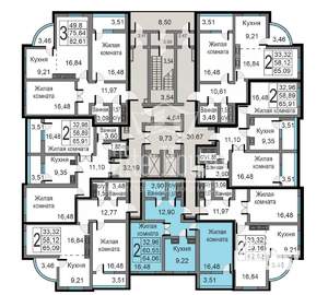 2-к квартира, вторичка, 64м2, 18/19 этаж