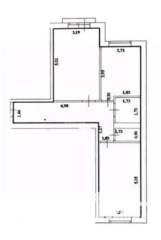 2-к квартира, вторичка, 57м2, 3/3 этаж
