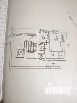 1-к квартира, вторичка, 38м2, 9/9 этаж