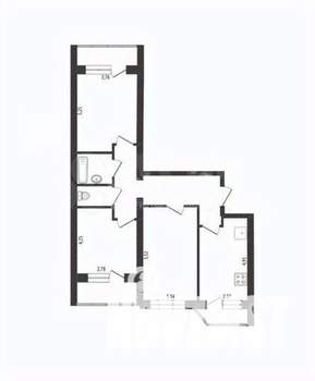 3-к квартира, вторичка, 75м2, 2/9 этаж