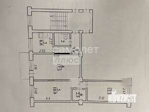 3-к квартира, вторичка, 58м2, 5/5 этаж