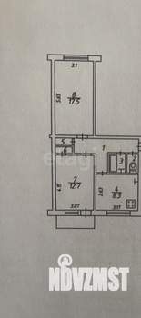 2-к квартира, вторичка, 53м2, 5/5 этаж