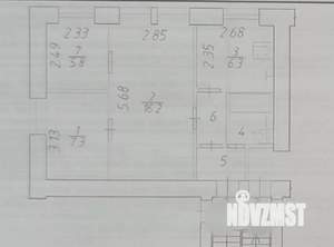 3-к квартира, вторичка, 43м2, 1/3 этаж