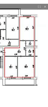 2-к квартира, вторичка, 76м2, 4/5 этаж