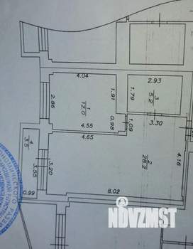 1-к квартира, вторичка, 45м2, 6/9 этаж