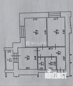 2-к квартира, вторичка, 54м2, 3/9 этаж