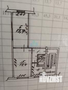 2-к квартира, вторичка, 46м2, -1/5 этаж