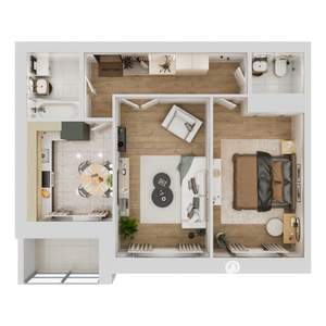 2-к квартира, строящийся дом, 61м2, 2/3 этаж