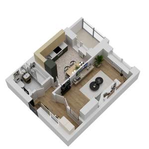 1-к квартира, вторичка, 39м2, 3/3 этаж