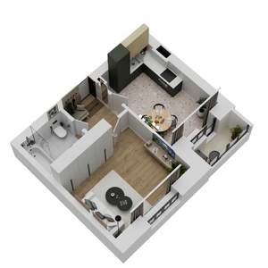 1-к квартира, вторичка, 37м2, 1/3 этаж