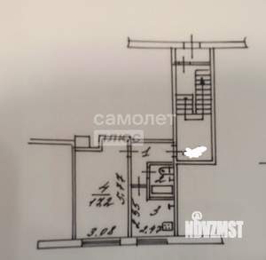 1-к квартира, вторичка, 30м2, 1/5 этаж