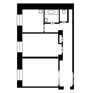 2-к квартира, вторичка, 60м2, 1/5 этаж