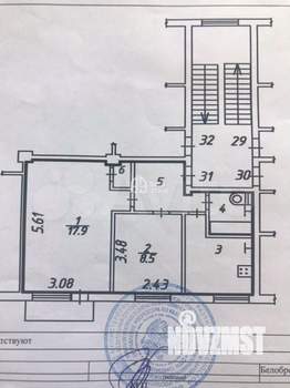 2-к квартира, вторичка, 41м2, 3/5 этаж