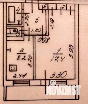 1-к квартира, вторичка, 39м2, 1/9 этаж