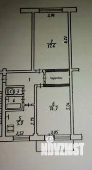 2-к квартира, вторичка, 47м2, 3/5 этаж