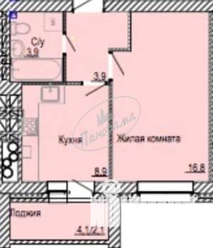 1-к квартира, вторичка, 36м2, 5/9 этаж