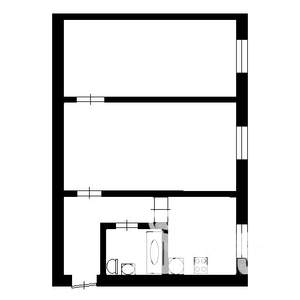 2-к квартира, вторичка, 48м2, 1/5 этаж
