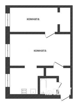 2-к квартира, вторичка, 38м2, 1/5 этаж