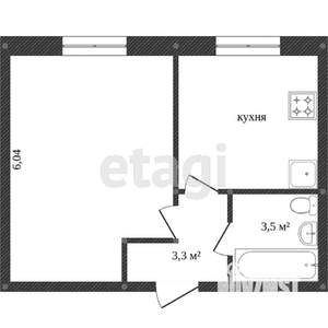 1-к квартира, вторичка, 35м2, 2/3 этаж