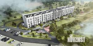 1-к квартира, строящийся дом, 43м2, 4/6 этаж