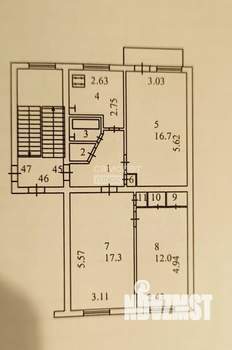 3-к квартира, вторичка, 61м2, 4/5 этаж