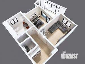 2-к квартира, вторичка, 75м2, 4/19 этаж