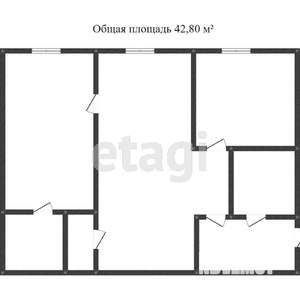 2-к квартира, вторичка, 44м2, 5/5 этаж