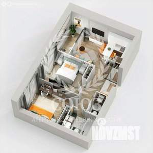 2-к квартира, вторичка, 53м2, 4/9 этаж