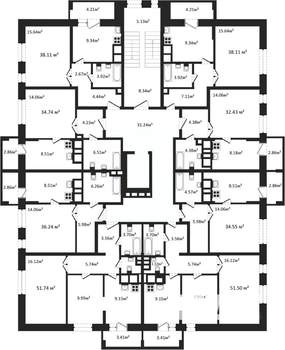 2-к квартира, вторичка, 52м2, 4/9 этаж