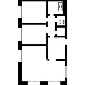 3-к квартира, вторичка, 90м2, 2/3 этаж