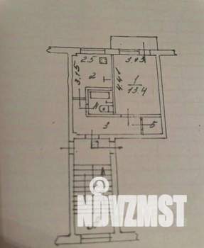 1-к квартира, вторичка, 31м2, 3/5 этаж