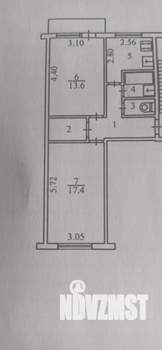 2-к квартира, вторичка, 49м2, 2/5 этаж