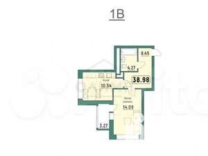 1-к квартира, вторичка, 39м2, 5/26 этаж