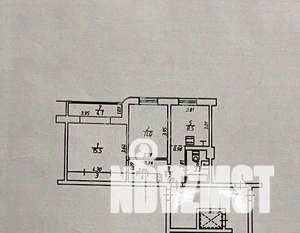 2-к квартира, вторичка, 54м2, 9/9 этаж