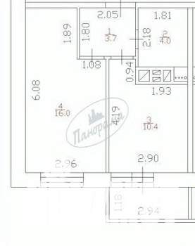 1-к квартира, вторичка, 35м2, 7/10 этаж