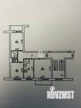 3-к квартира, вторичка, 62м2, 5/5 этаж