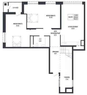 5-к квартира, вторичка, 263м2, 20/22 этаж