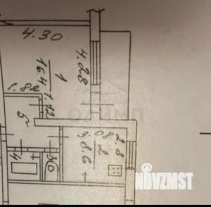 1-к квартира, вторичка, 35м2, 1/9 этаж