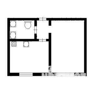 1-к квартира, вторичка, 40м2, 1/5 этаж