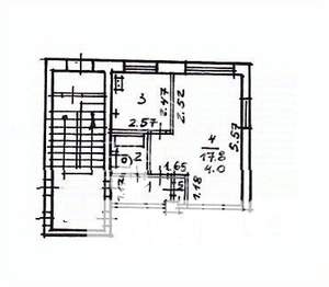 1-к квартира, вторичка, 31м2, 1/5 этаж