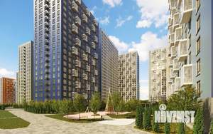 2-к квартира, строящийся дом, 58м2, 21/25 этаж
