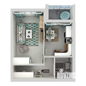 1-к квартира, вторичка, 40м2, 1/3 этаж