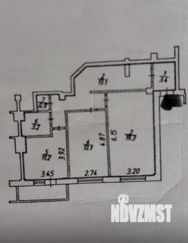 2-к квартира, вторичка, 64м2, 1/14 этаж