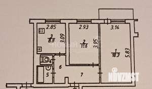 2-к квартира, вторичка, 51м2, 4/5 этаж