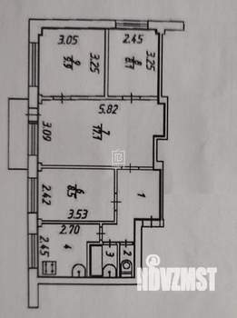 4-к квартира, вторичка, 59м2, 4/5 этаж