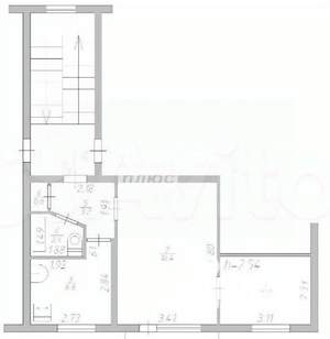 2-к квартира, вторичка, 36м2, 2/5 этаж