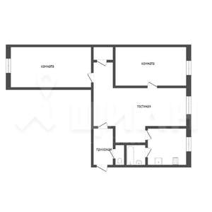 3-к квартира, вторичка, 56м2, 4/4 этаж