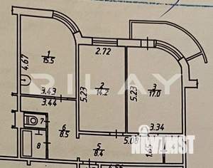 2-к квартира, вторичка, 69м2, 2/10 этаж