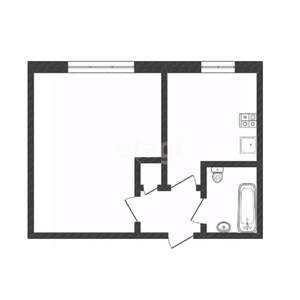 1-к квартира, вторичка, 21м2, 1/5 этаж